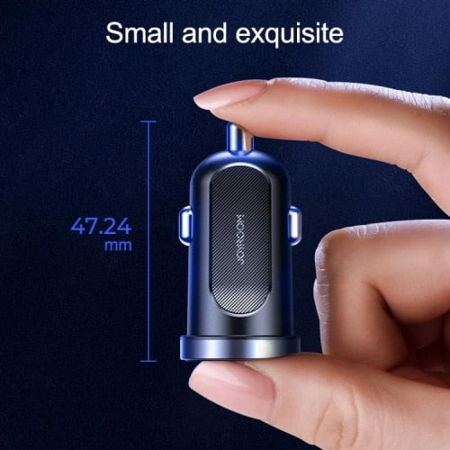 JOYROOM C-A09 2-VRTNI AVTO POLNILEC PD 30W QC 3.0 ČRN