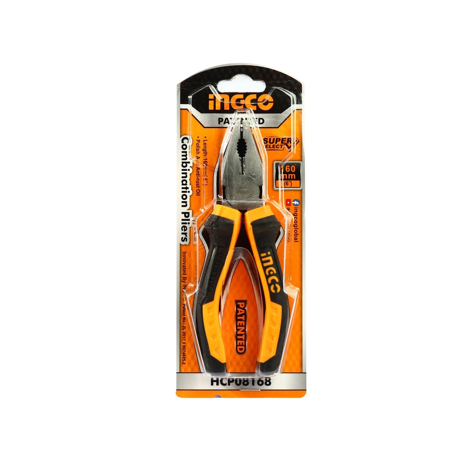 Kombinirane klešče 6''/160 - HCP08168 INGCO