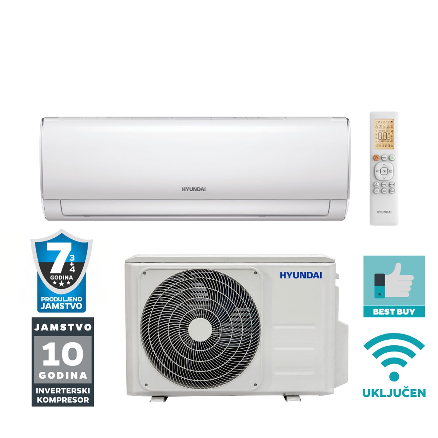 Klima uređaj komplet Hyundai 5.3 k Performance Inverter Plus - ASCI-188CBW4B/AS