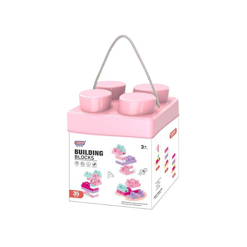 Kocke Building Blocks Roza Medium – 35 kom