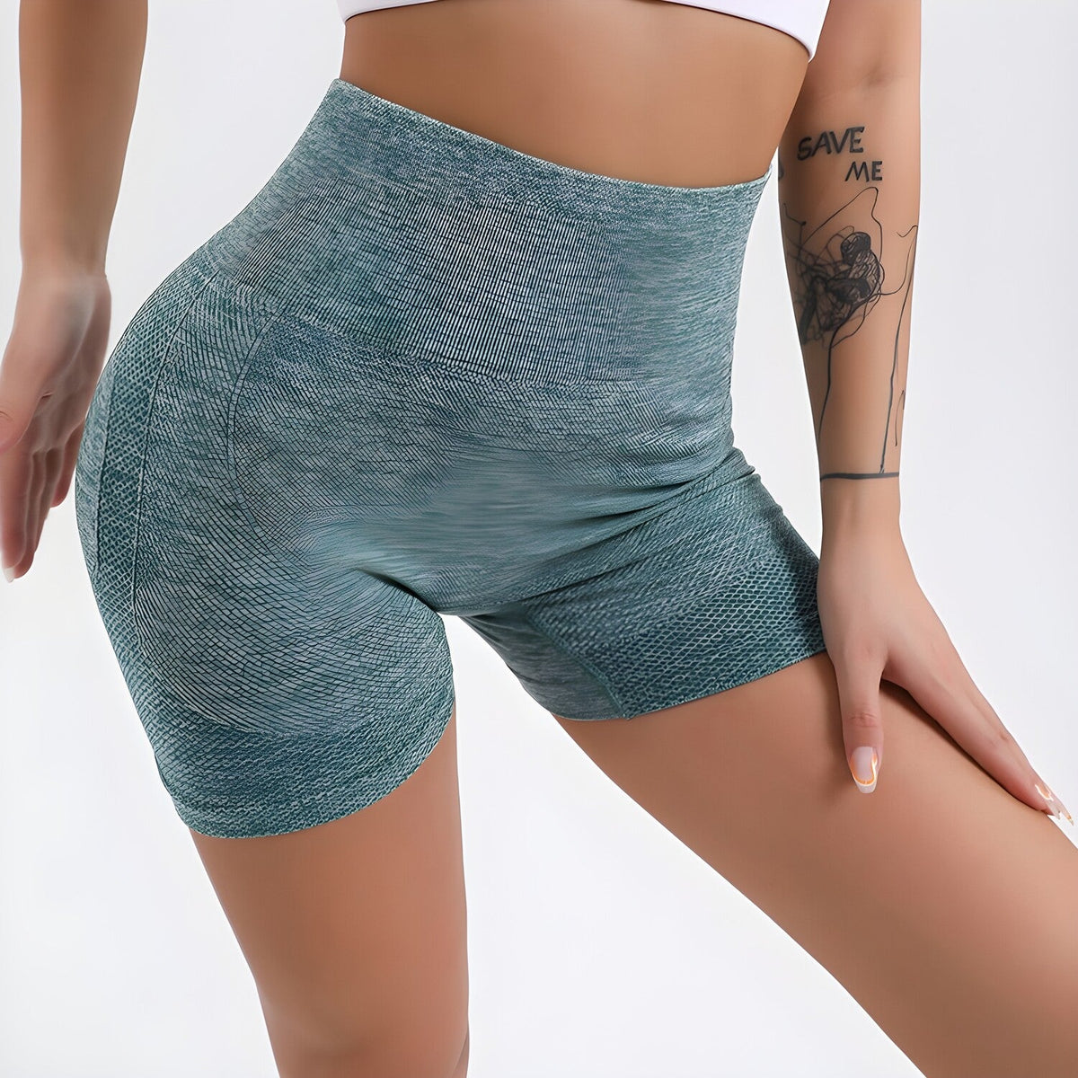 Kratke Push Up Tajice - Zelena