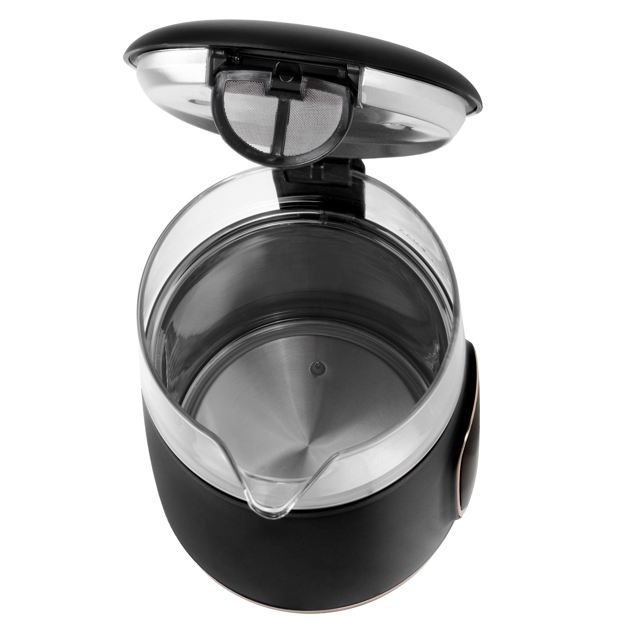 Stekleni grelnik vode z LED zaslonom in nadzorom temperature 1,7 L Adler