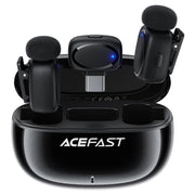Brezžični mikrofon Acefast R2 USB-C 2 kosi - črn