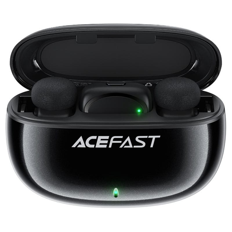 Brezžični mikrofon Acefast R2 USB-C 2 kosi - črn