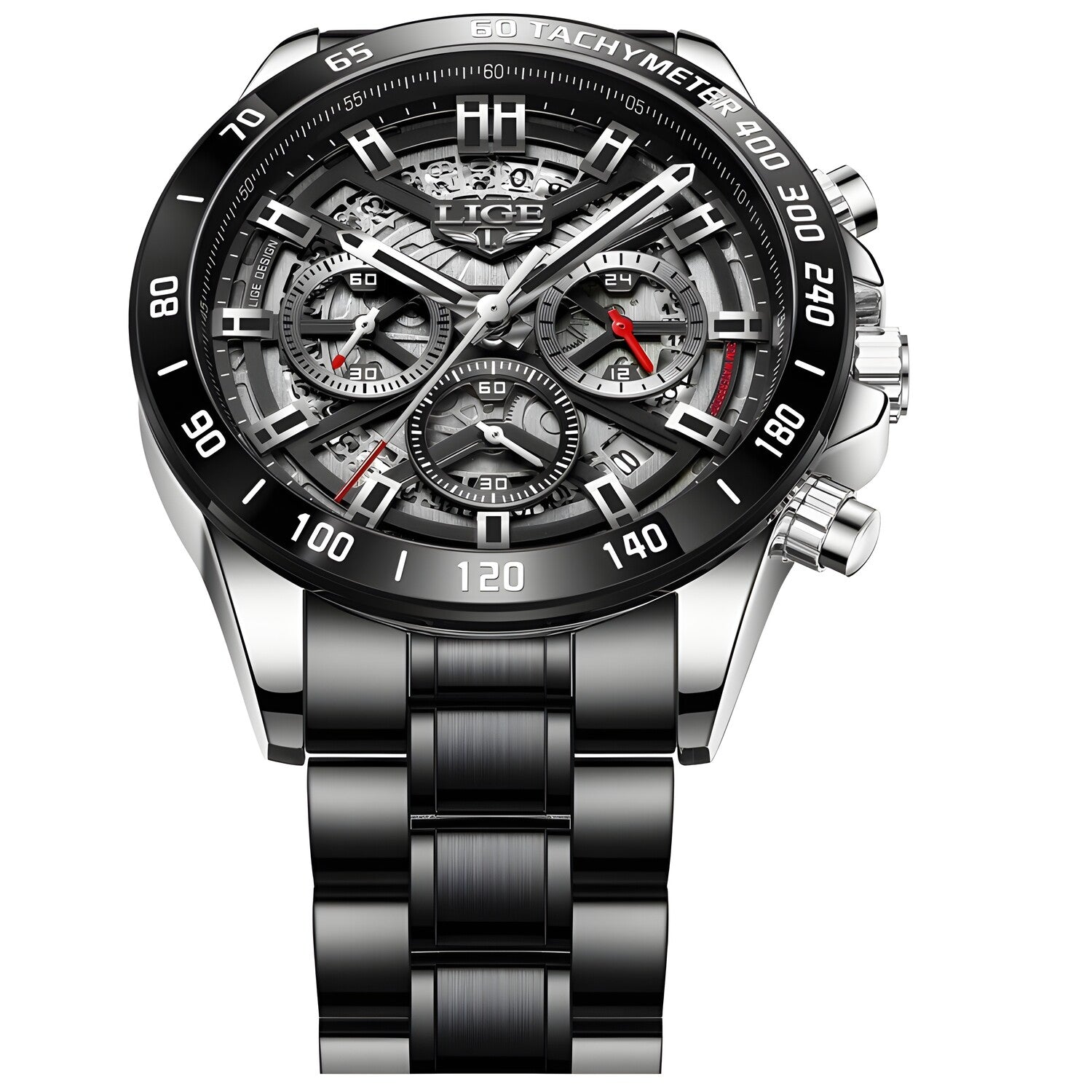 Sat LIGE SE-14653 - Crna / Srebrna KP14653