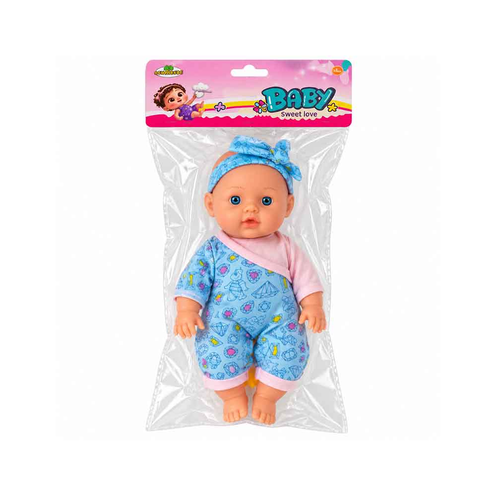 Lutka Beba na baterije 34cm sa flašicom i patkicom - Baby Sweet Love - Model 05