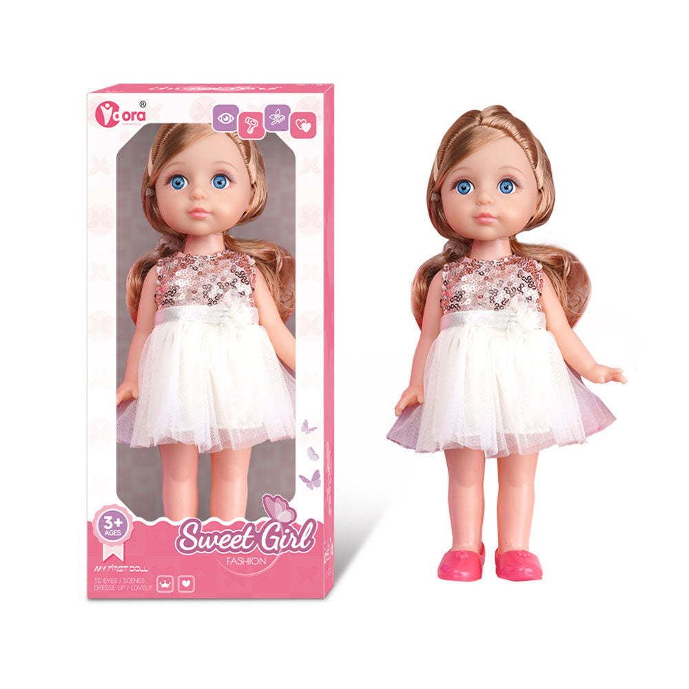 Lutka Sweet Girl – elegantna lutka za male dame Bijela