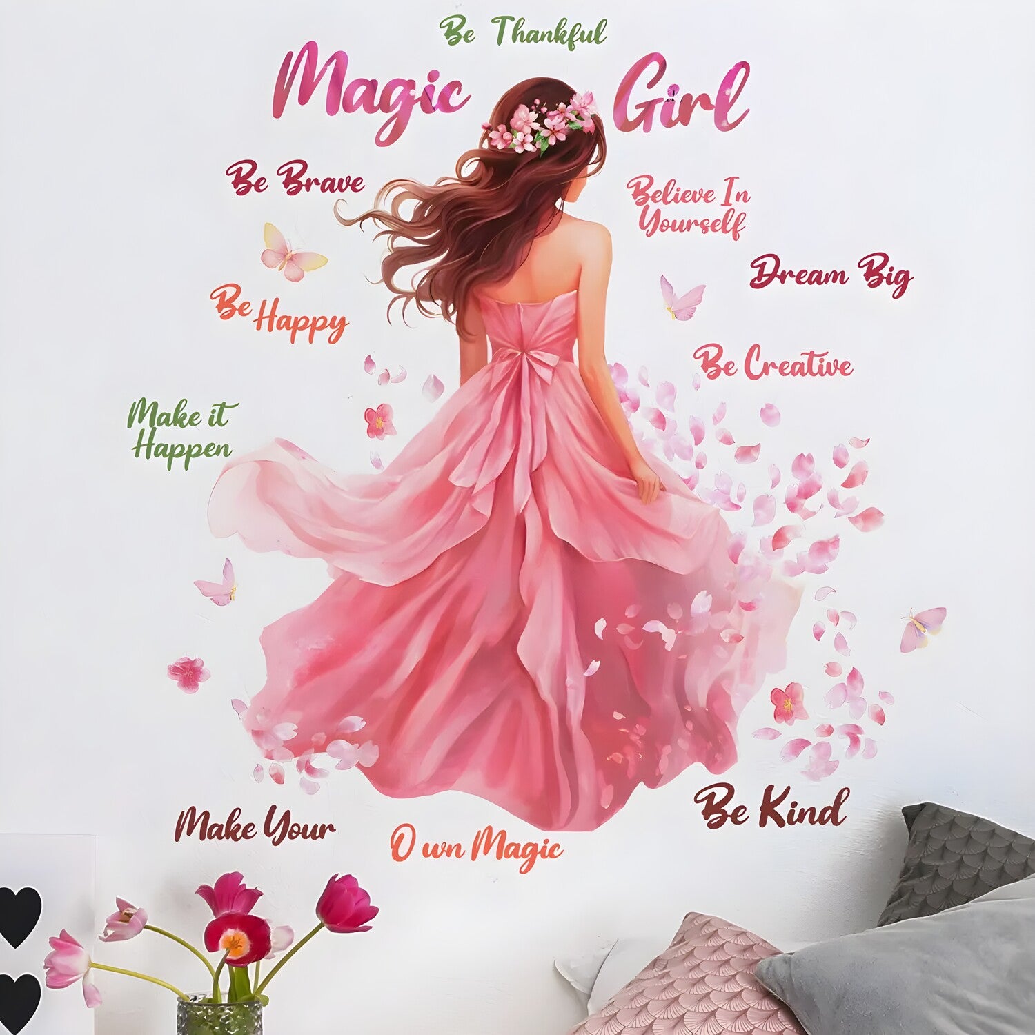 Naljepnica za zid / Tapeta Magic Girl KP34642