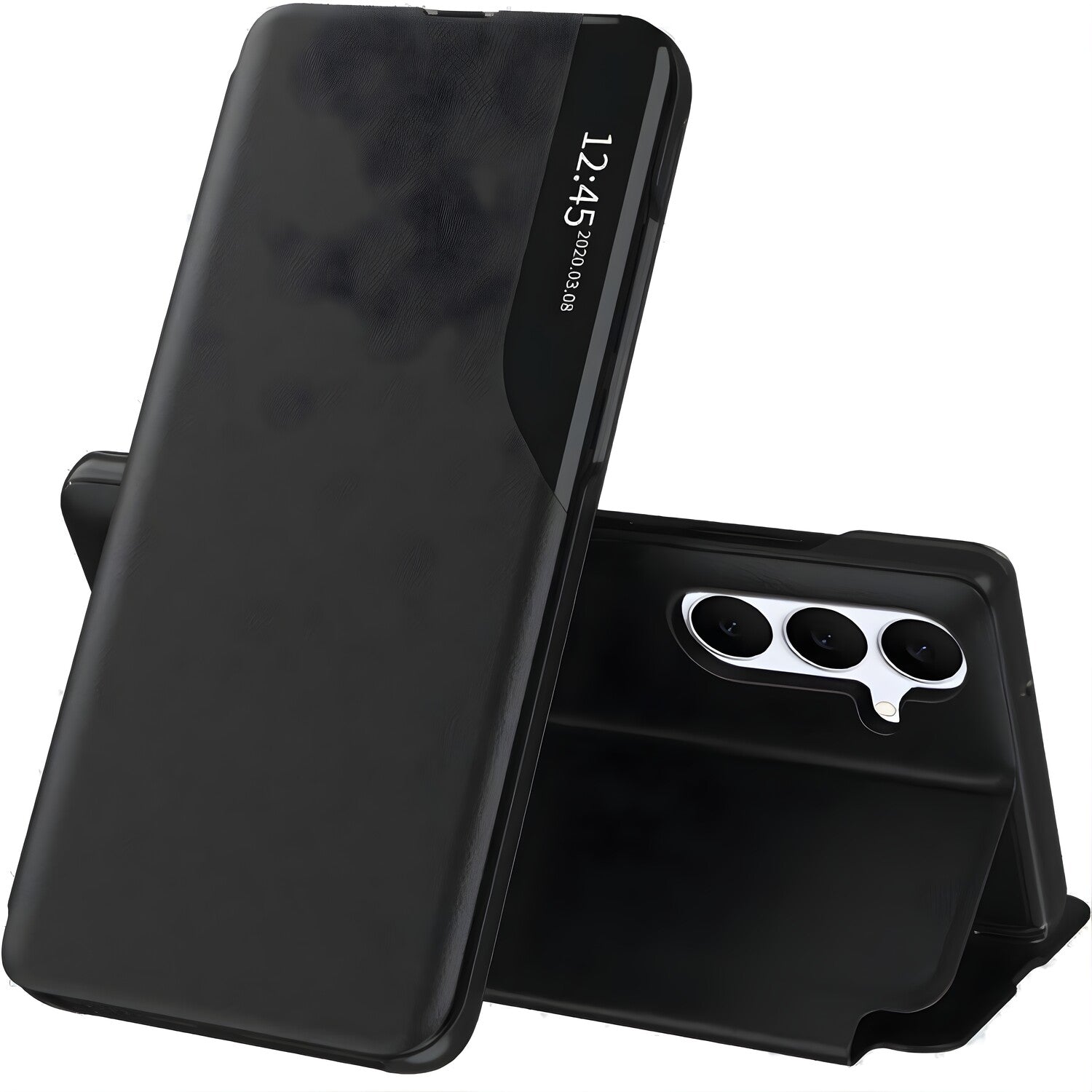Elegantna knjižna futrola View Case za Samsung Galaxy S25 FE - Crna KP38549