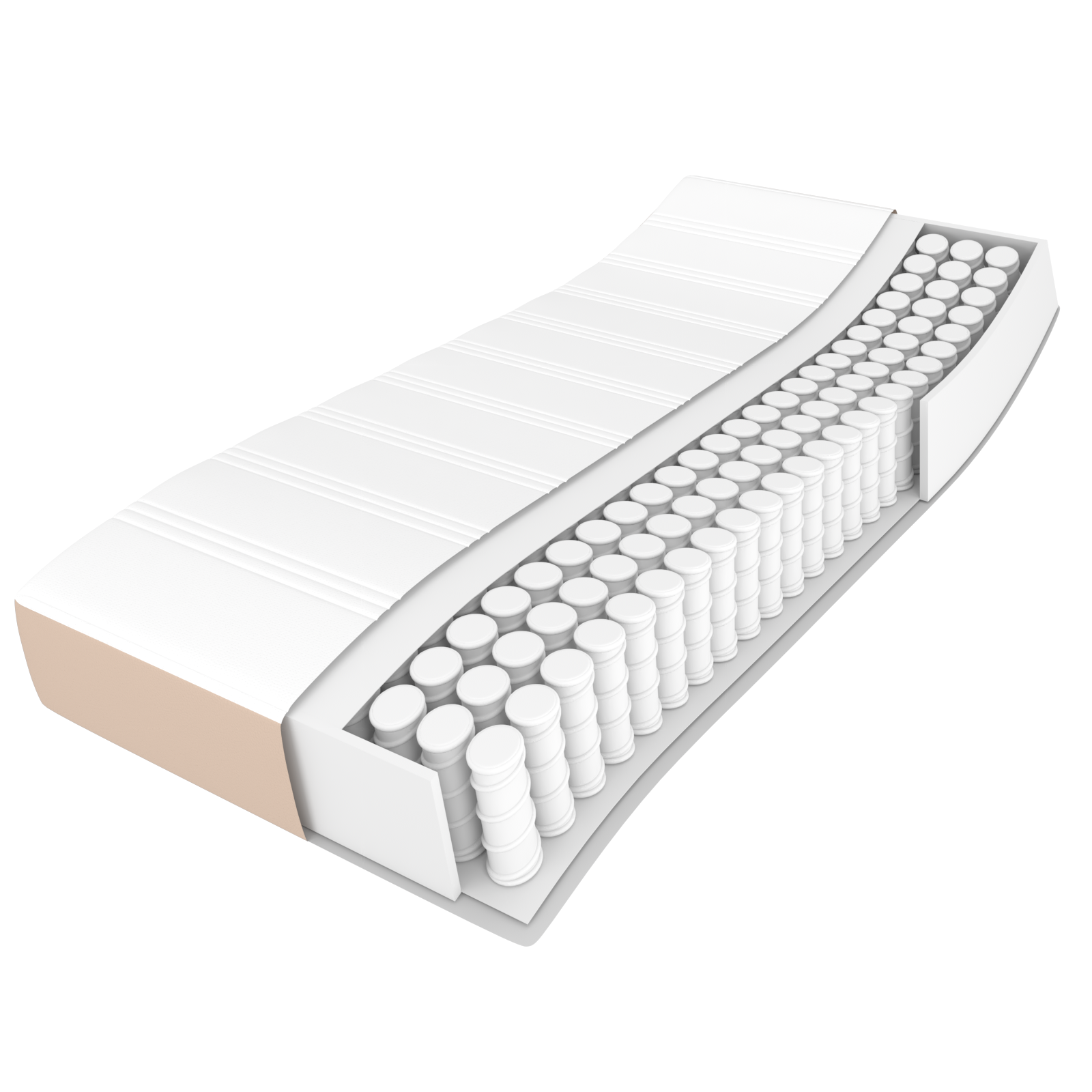 Krevet box spring s madracem cappuccino 200x200cm umjetna koža