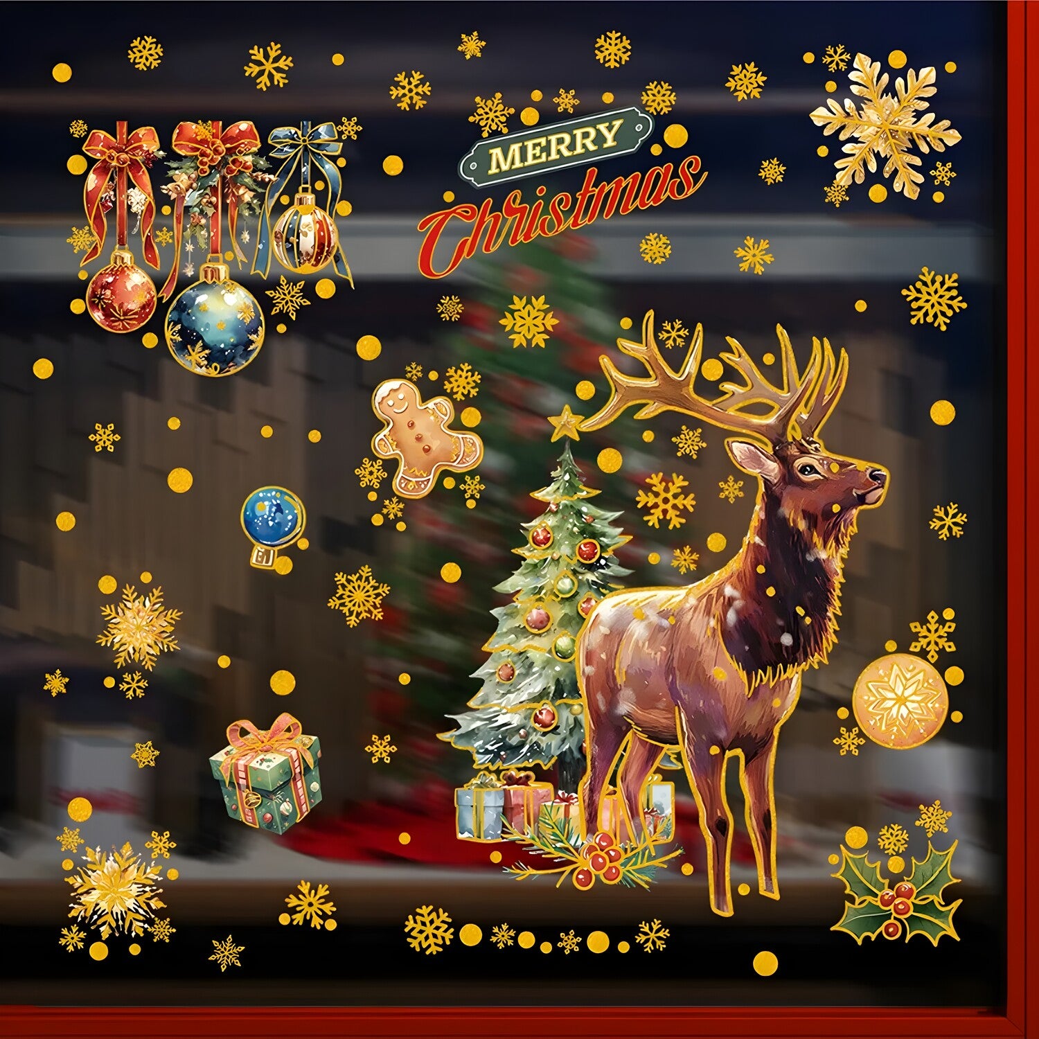 Naljepnica za zid / Tapeta Merry Christmas / Tip4 KP34620