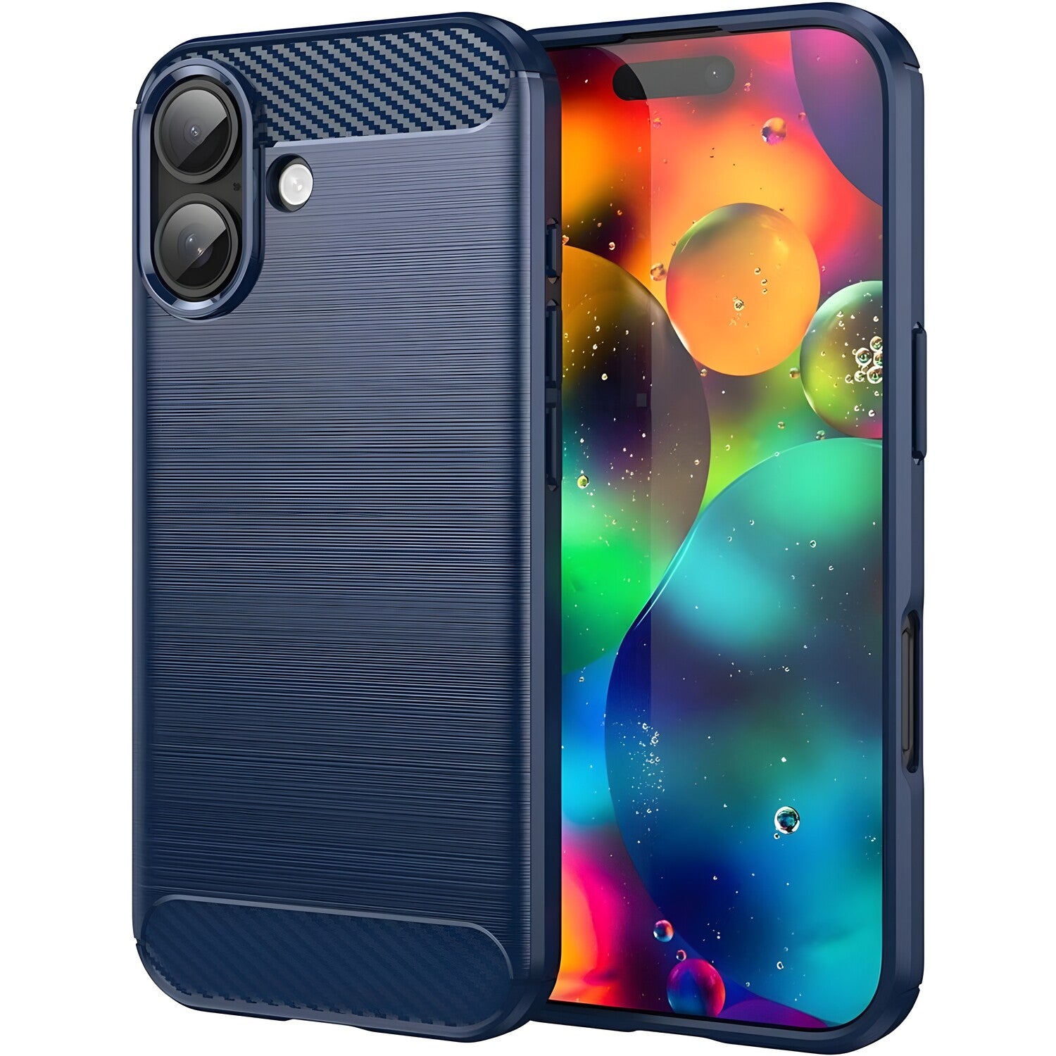 Futrola Carbon Shield TPU za Apple iPhone 17 - Plava KP38495