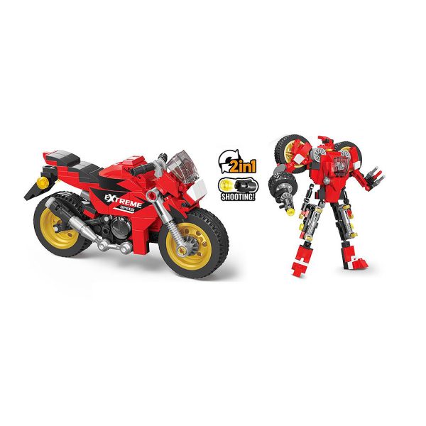 Kocke Motor + Robot – 2u1 set kocaka za slaganje