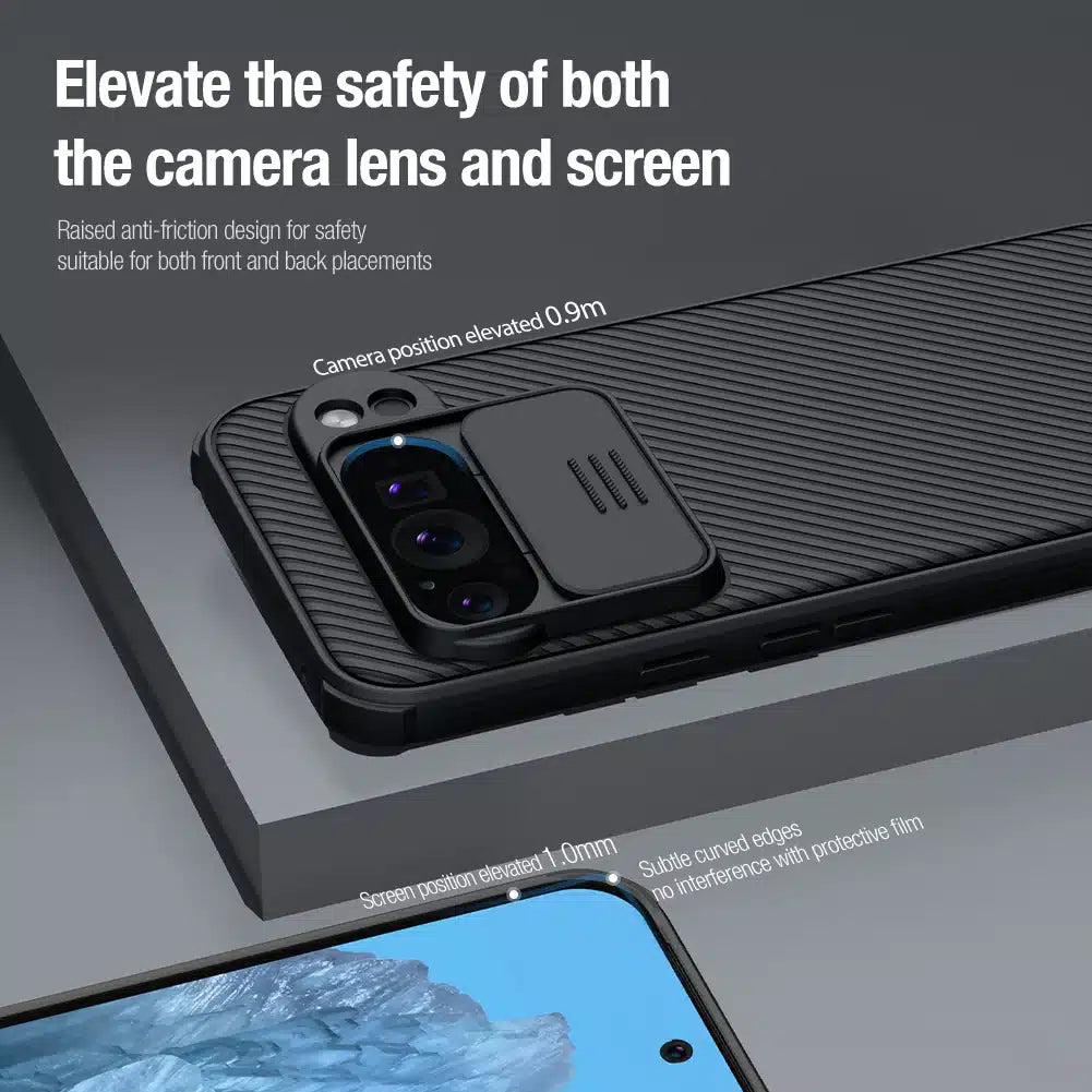 Nillkin – CamShield Pro ovitek za Google Pixel 9 Pro – črna