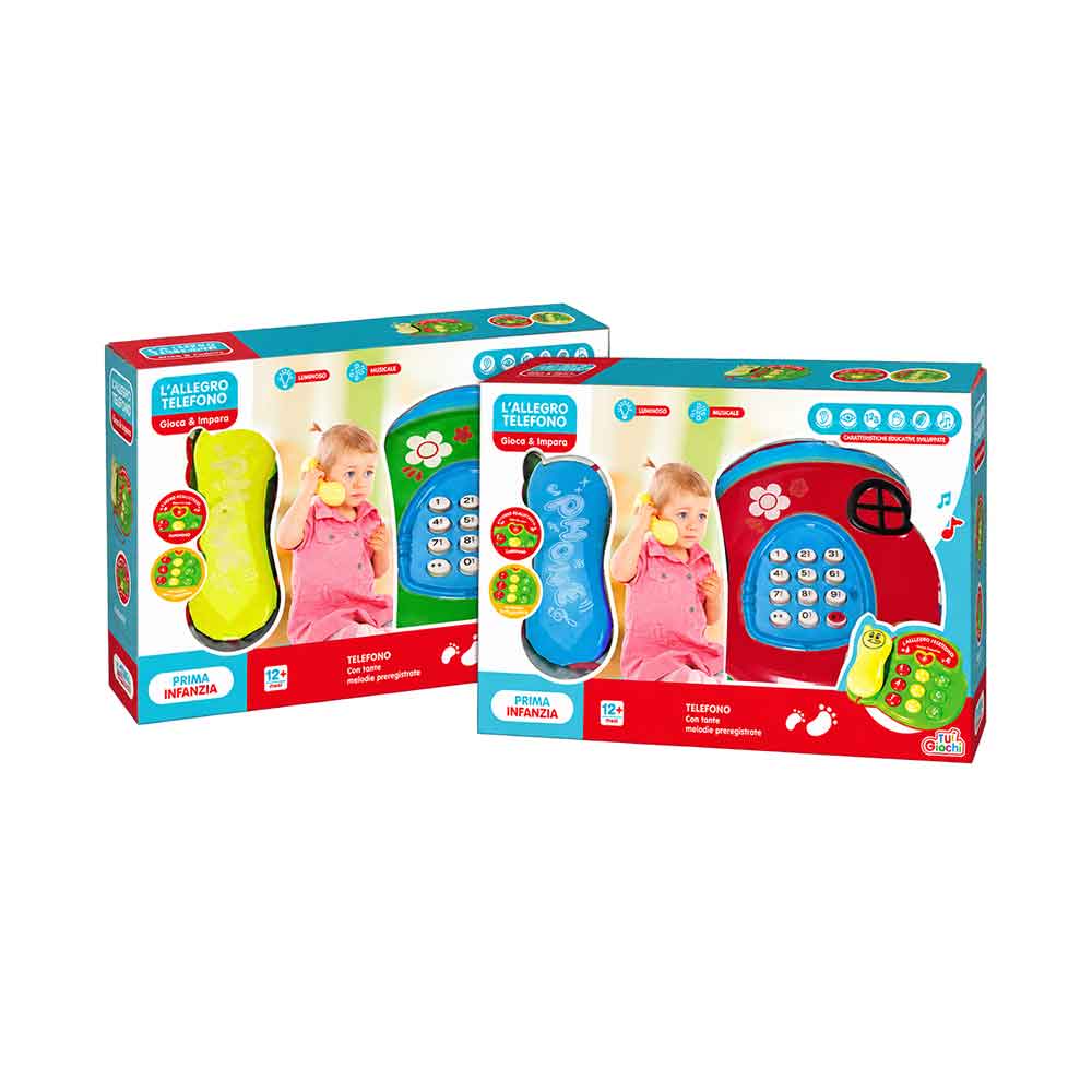 Baby muzički telefon sa svjetlom i melodijama – 3 modela Zelena
