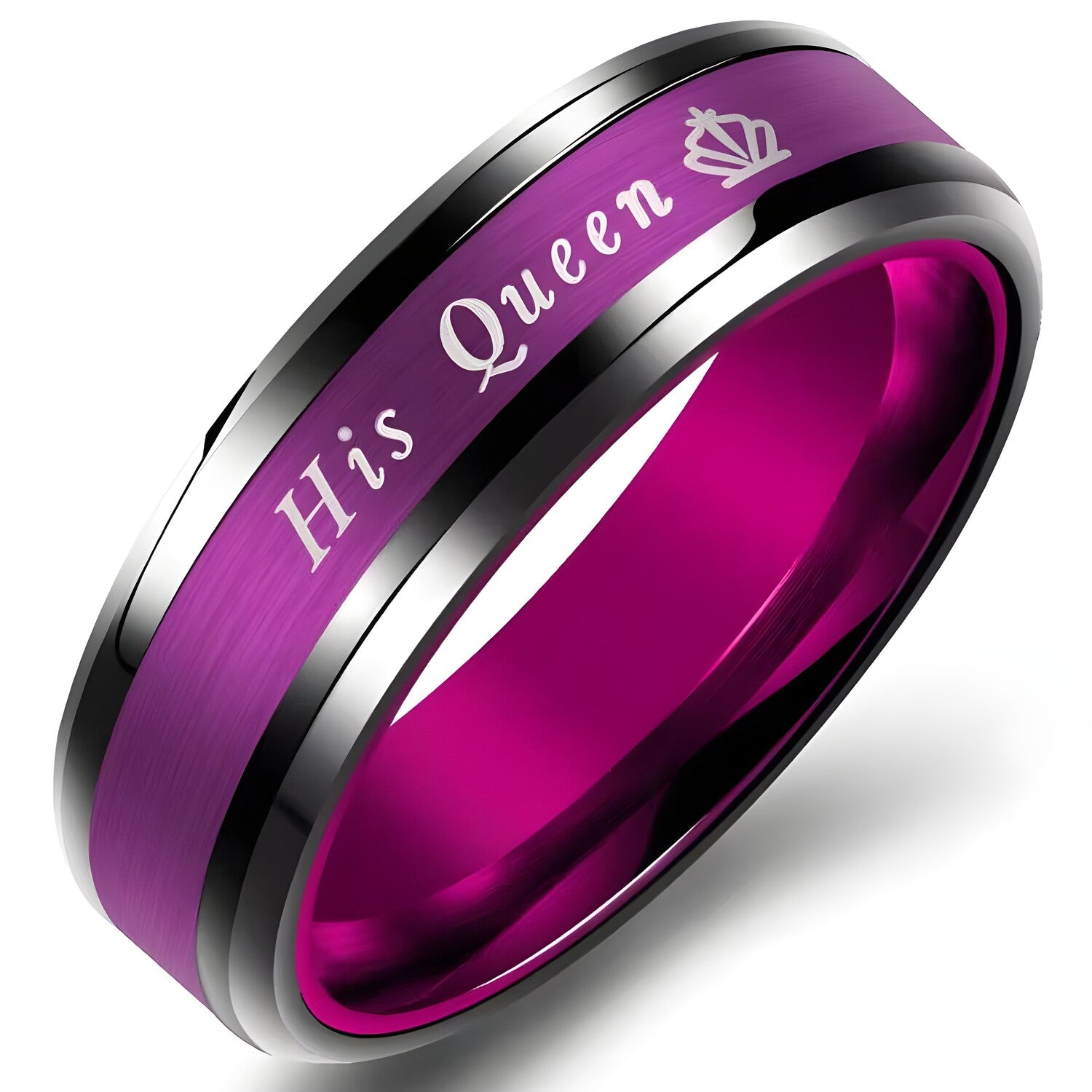 Prsten My Queen - Crna / Ljubičasta / 67mm KP32112