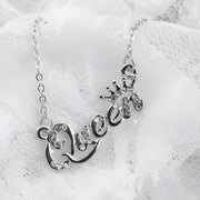 Ogrlica Queen - Srebrna KP6382