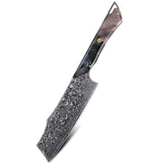 Damaskasti kuhinjski nož TE-37377 - Nakiri / Plava KP37377