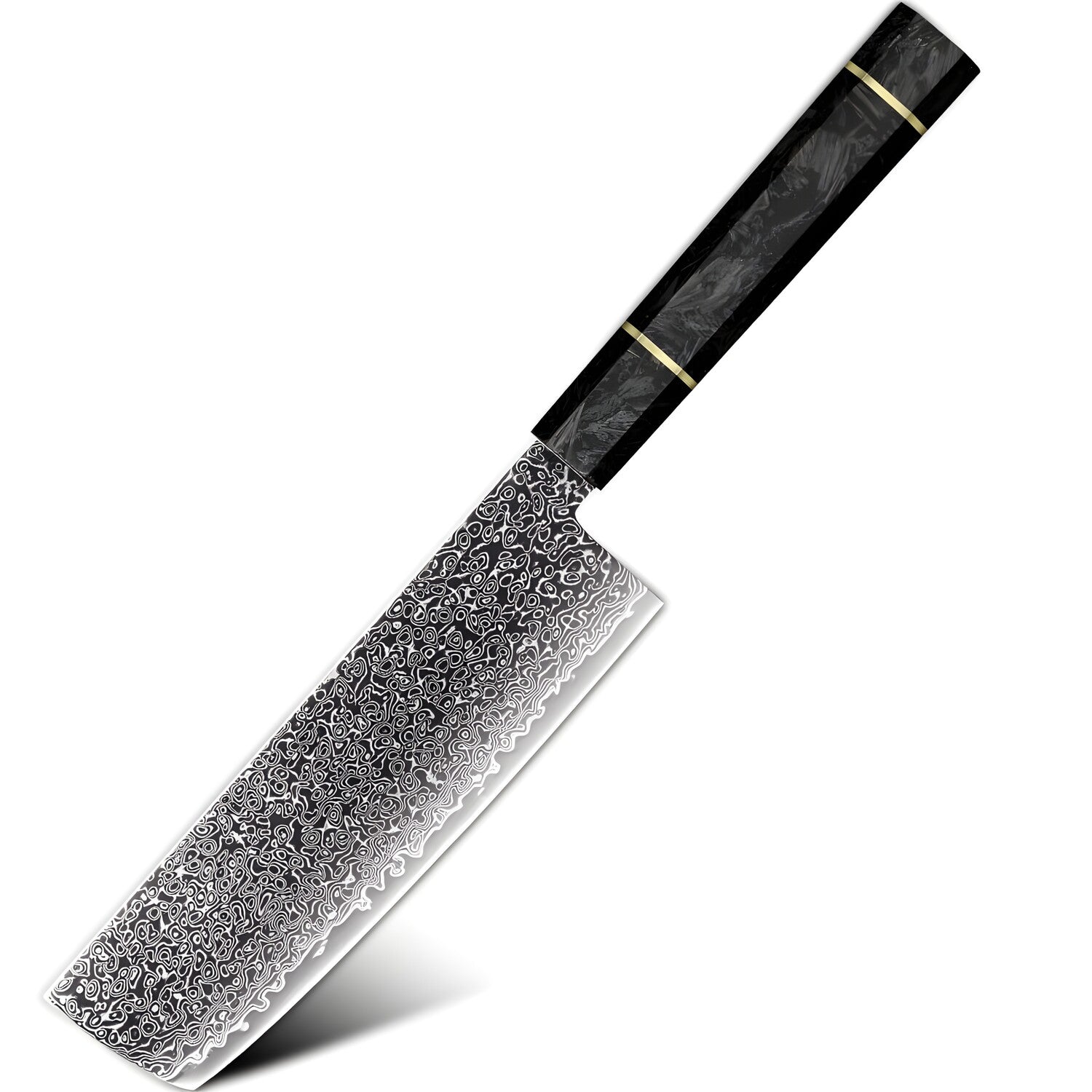 Damaskasti kuhinjski nož TS-37450 - Nakiri / Crna KP37450