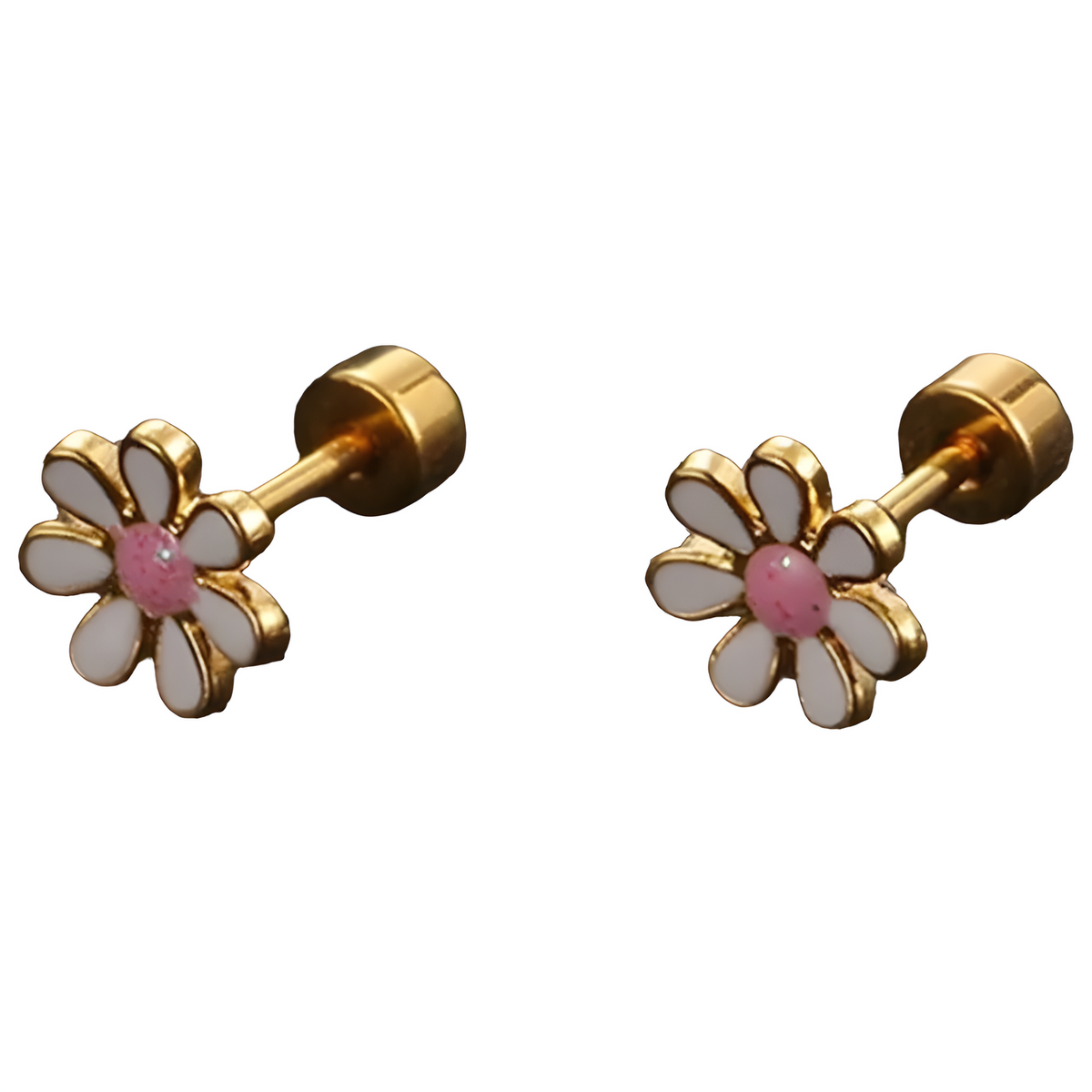Naušnica Flower - Bijela