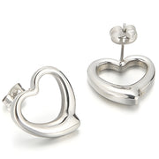Naušnice Simple Heart - Srebrna KP21635