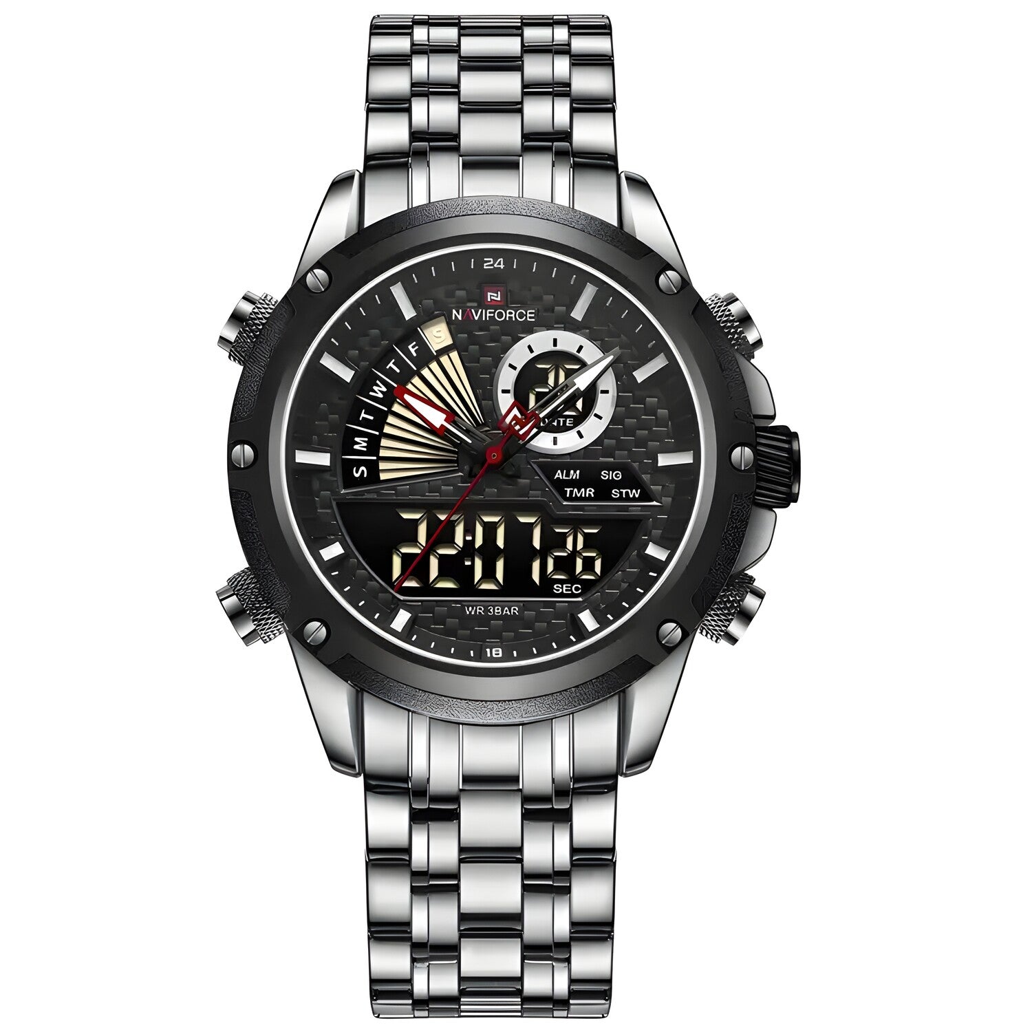Sat NAVIFORCE RI-29601 - Srebrna / Crna KP29601