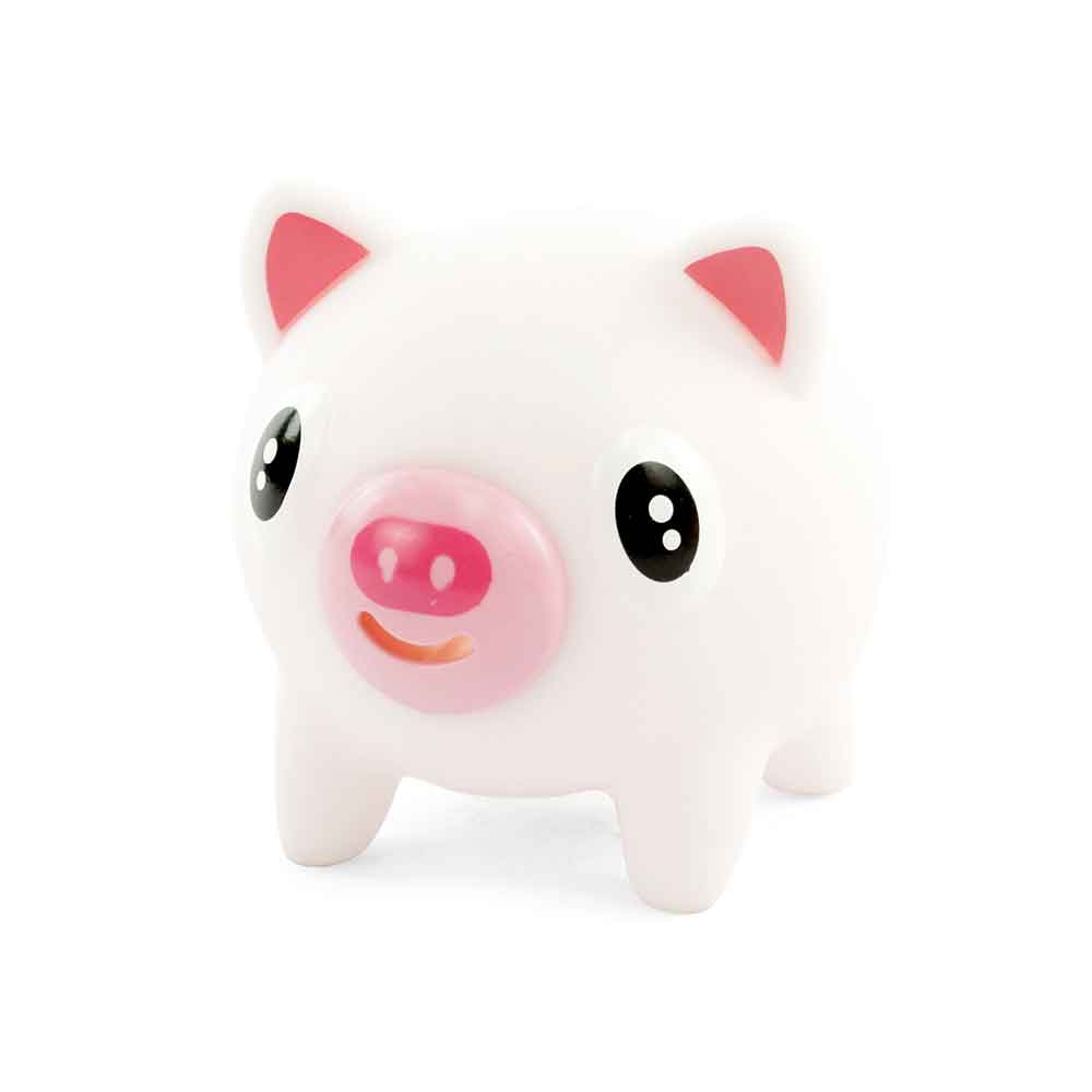 Zvučni praščić koji plazi jezik Noisy Pig 10,5 cm Bijela