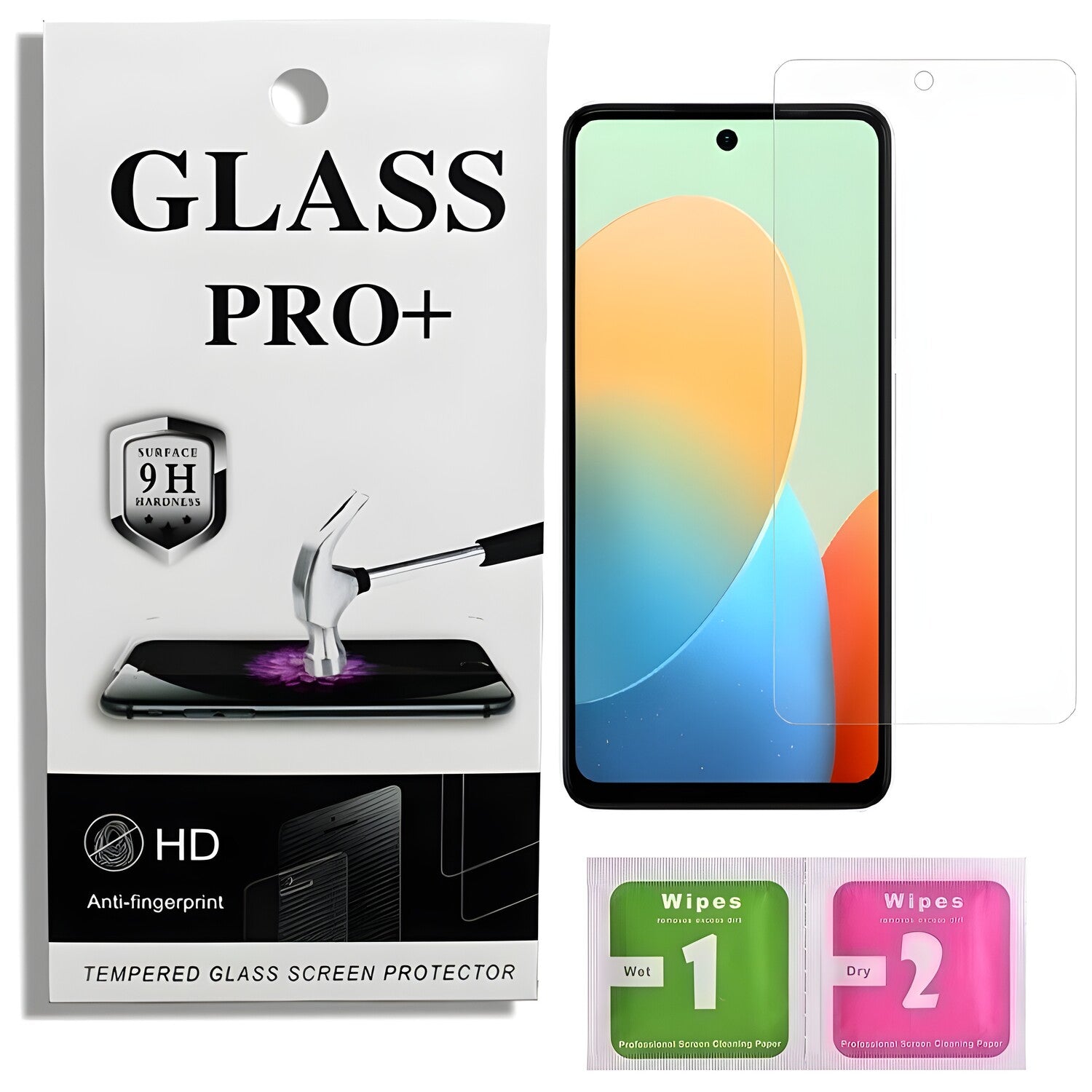 Prémično zaštitno staklo 9D Izmael za Tecno Pop 8 - Prozirna KP33688