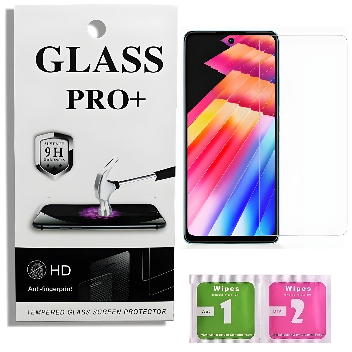 Prémično zaštitno staklo 9D Izmael za Infinix Hot 30i - Prozirna KP33633