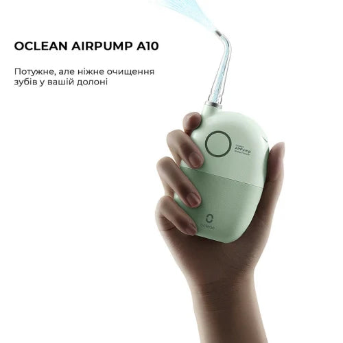 OClean Oralni irigator A10 zeleni, voda + zrak
