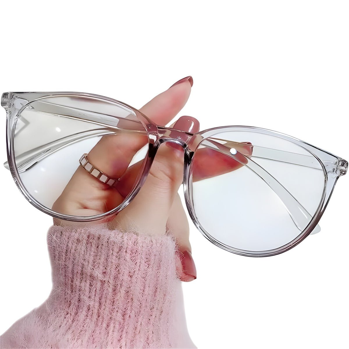 Naočale protiv plavog svjetla BL-37891 - Sive / Prozirne KP37891