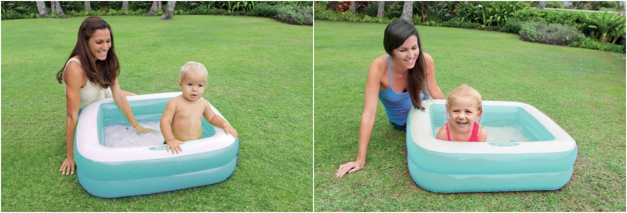 INTEX Četvrtasti bazen za djecu na napuhavanje, blue