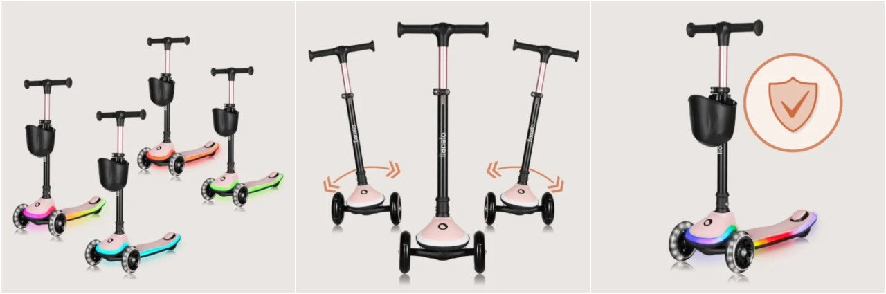 Lionelo romobil Mey LED, Beige Sand
