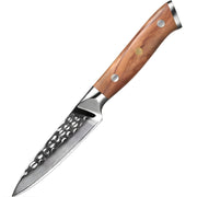 Damaskasti kuhinjski nož ZA-37474 - Paring / Smeđa KP37474