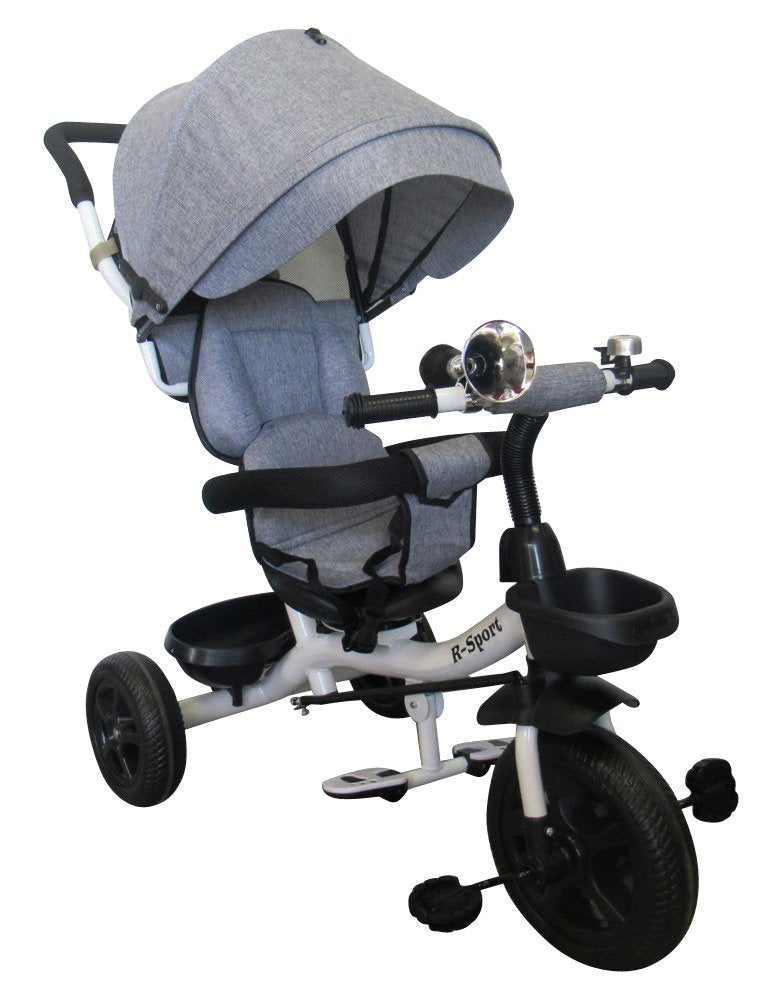 Tricikl za djecu T4-Max 4u1 - Sivi