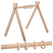 Drveni stalak za igru ​​beba (Baby Gym) - 64 × 43 × 52 cm , 0+, prirodno drvo