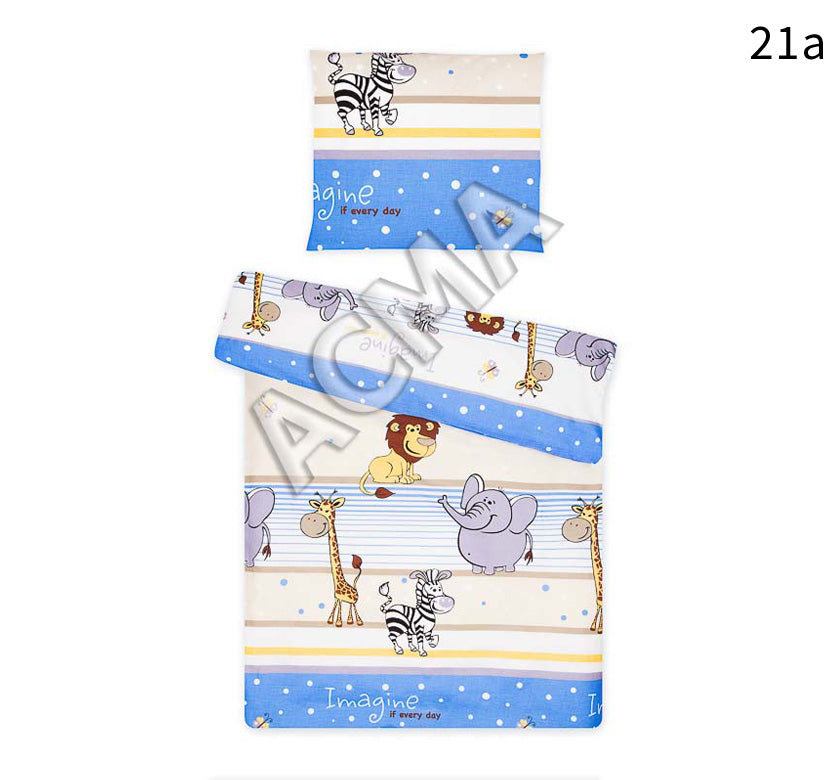 Posteljina set 2 elementa za krevet 160x80 cm uzorak-21a