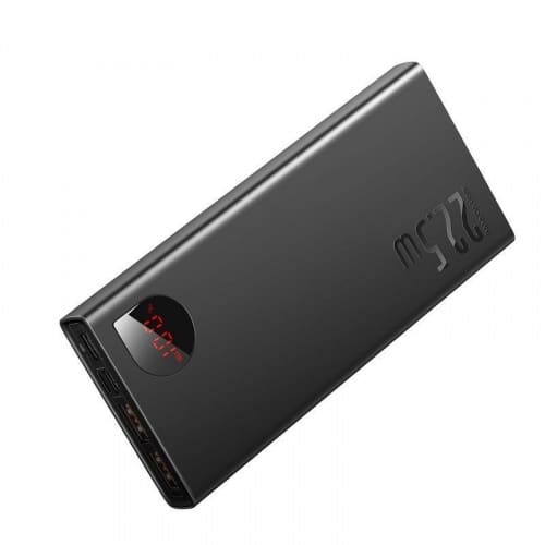POWERBANK BASEUS ADAMAN 10000MAH KOVINSKI QC 3.0 PD HUAWEI SCP 22,5W ČRN
