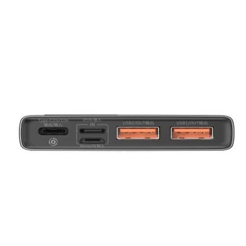 POWERBANK BASEUS ADAMAN 10000MAH KOVINSKI QC 3.0 PD HUAWEI SCP 22,5W ČRN