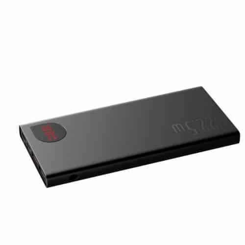 POWERBANK BASEUS ADAMAN 10000MAH KOVINSKI QC 3.0 PD HUAWEI SCP 22,5W ČRN