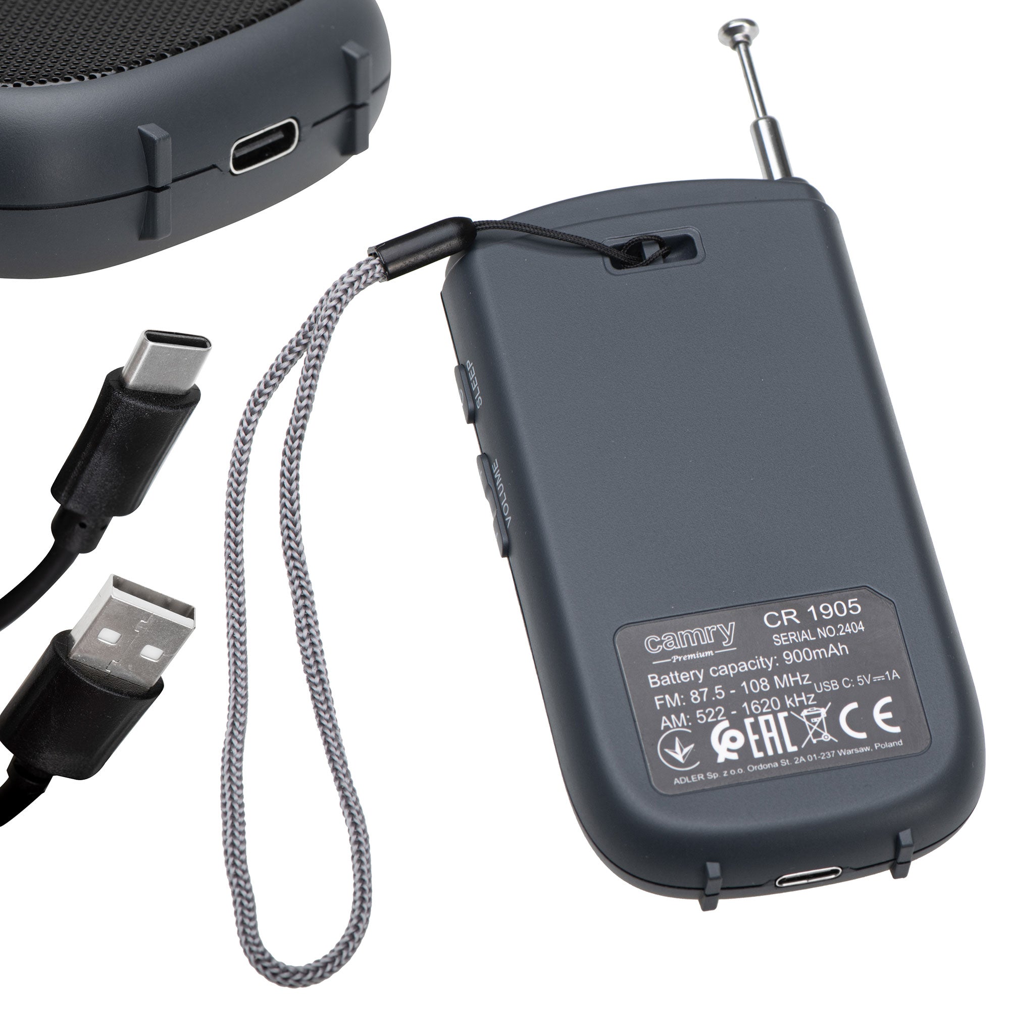 Prenosni mini radio USB Camry CR1905