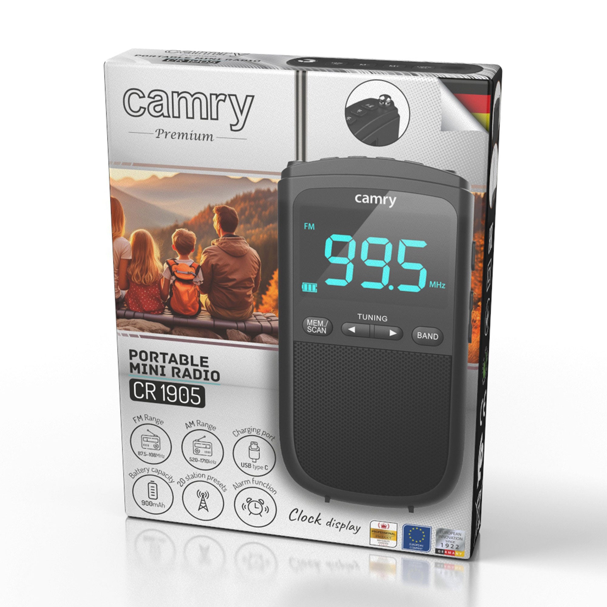 Prenosni mini radio USB Camry CR1905