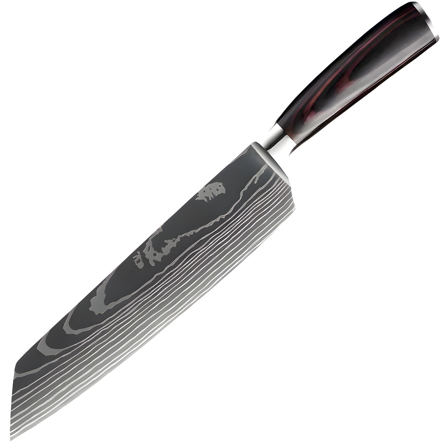 Kuhinjski nož BL-29419 - Kiritsuke / Crna / Smeđa KP29419