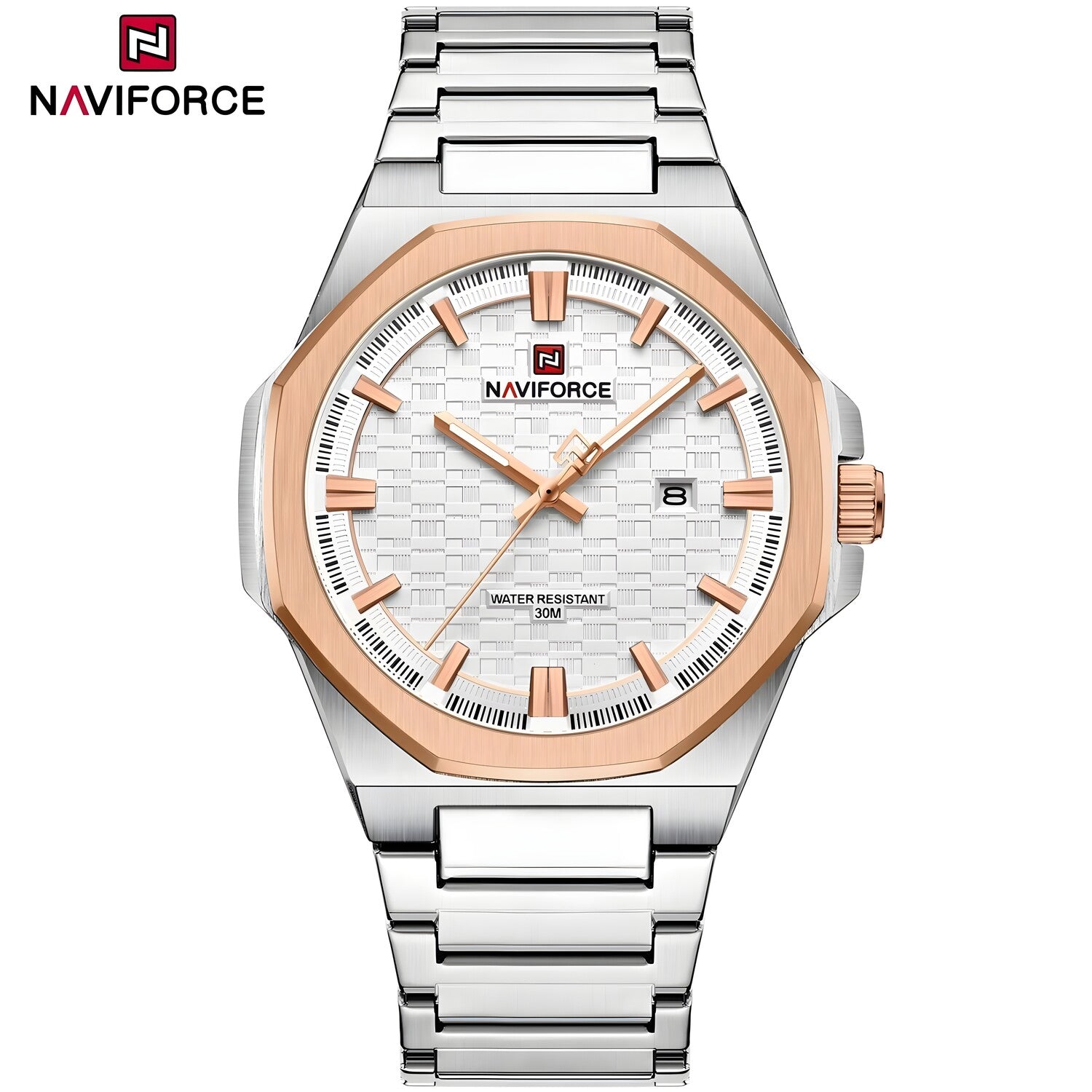 Sat NAVIFORCE ST-38659 - Srebrna / Ružičasta / Bijela KP38659