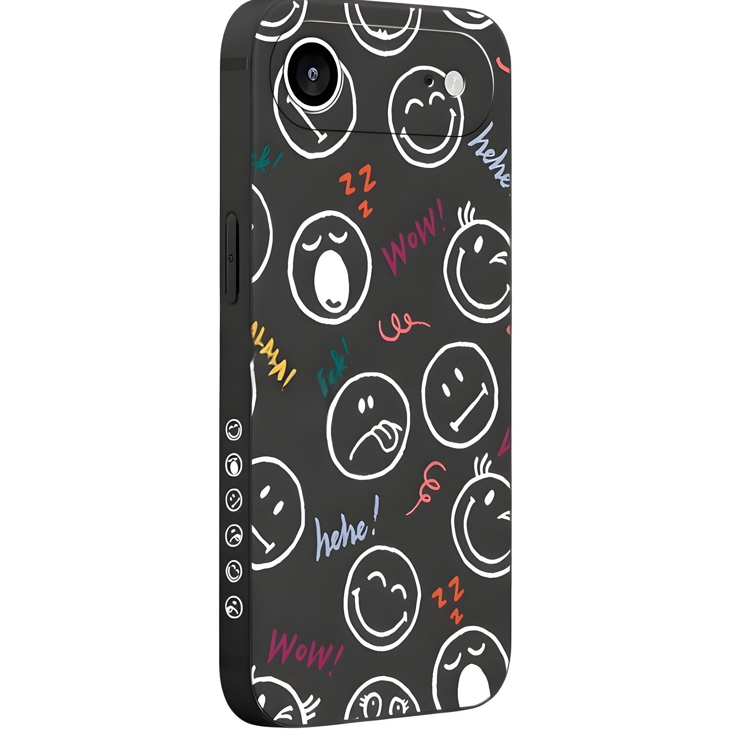 Pnakqil zaštitna futrola Smiley za Apple iPhone 17 Pro Max - Crna KP39894