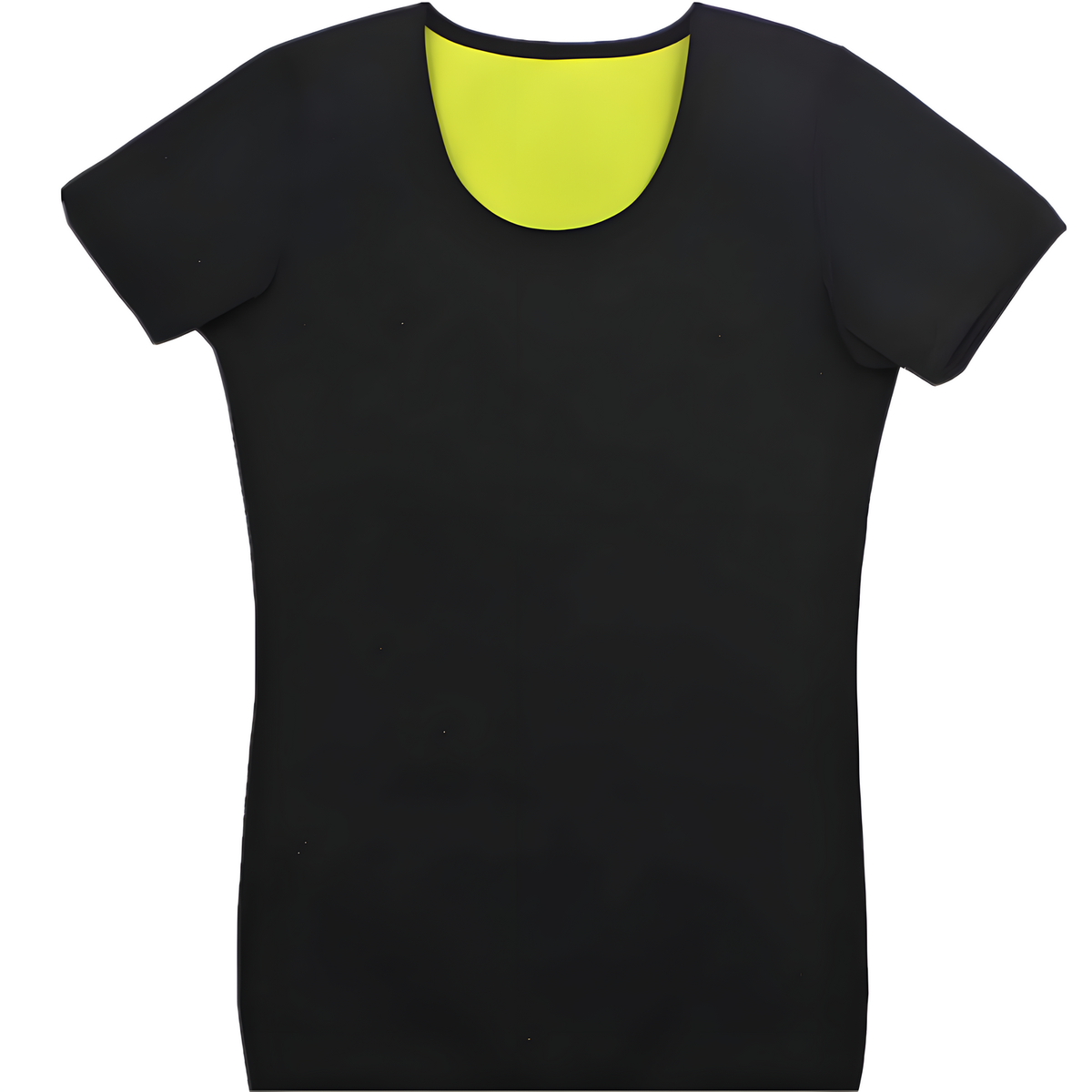 Ženska Neoprenska Fitness Majica FS - 40451 - Crna / Žuta / XXL KP40451
