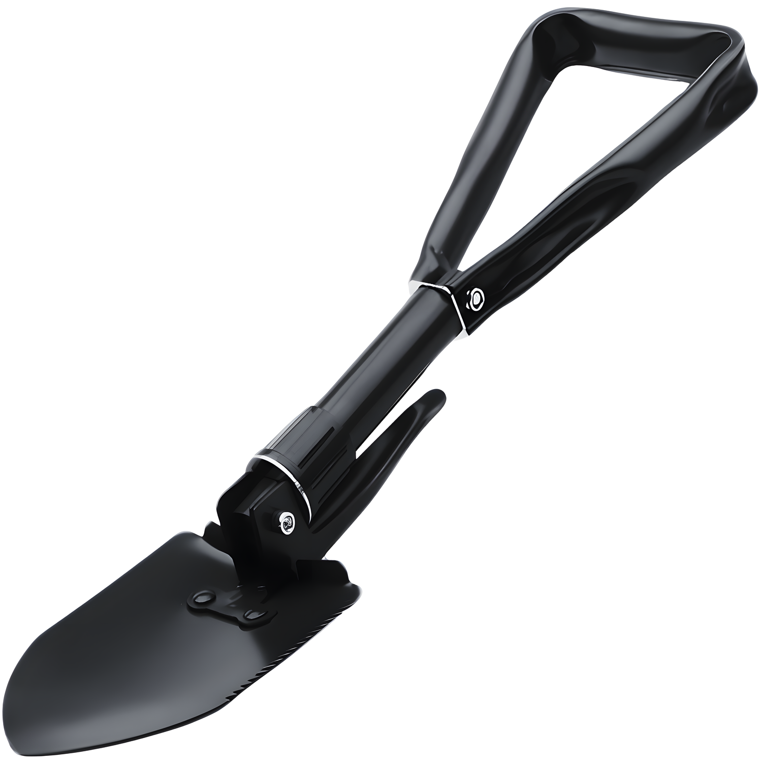 Sklopiva lopata za preživljavanje - Crna / 59cm KP41045