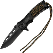 Outdoor sklopivi nož KP - 41050 - Crna / Zelena KP41050