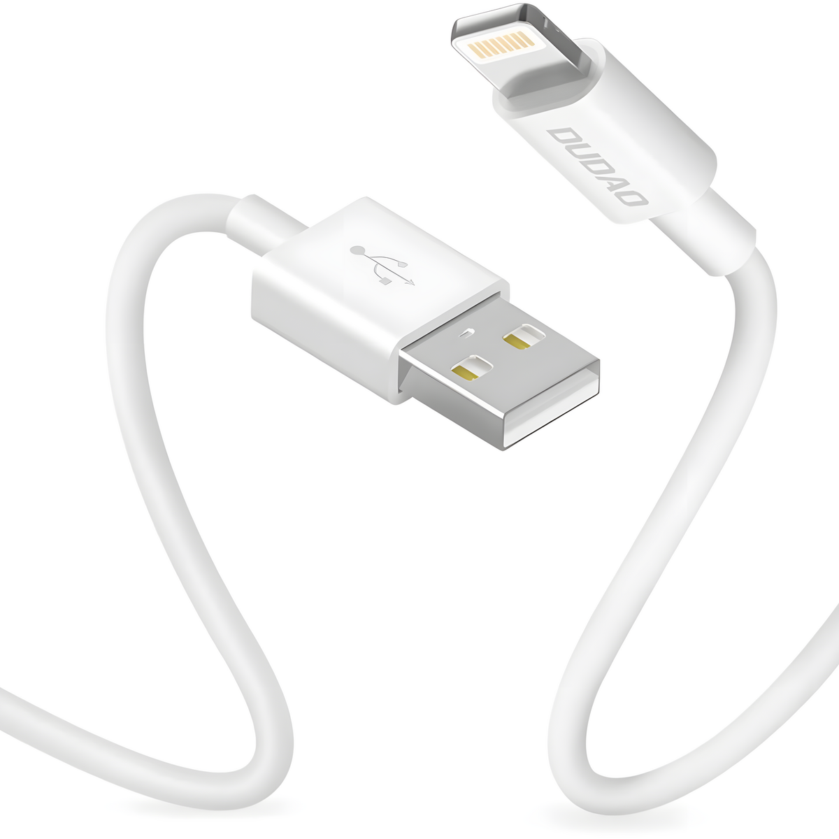 Kabel za punjenje Dudao USB - A / Lightning 3A 1m - Bijela KP41429