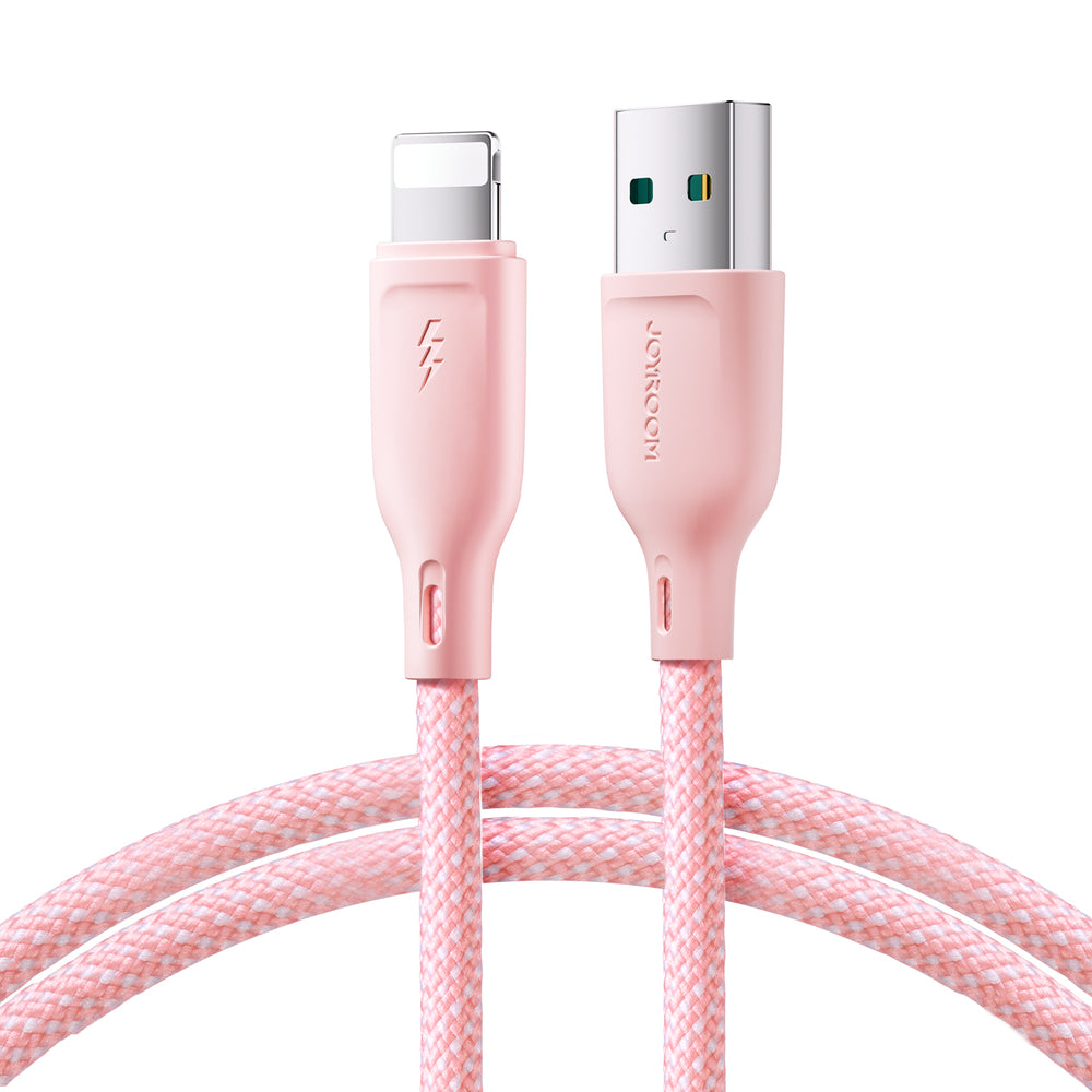 Kabel za punjenje Joyroom Multi - Color Series S - A34 USB - A / Lightning - Ružičasta / 1m KP41443